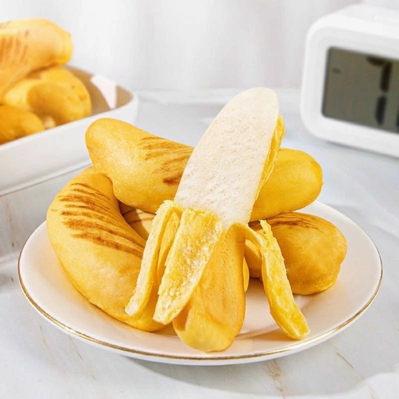 Combo 6 Bánh Bông Lan Quả Chuối Nhân Kem Siêu To 360g