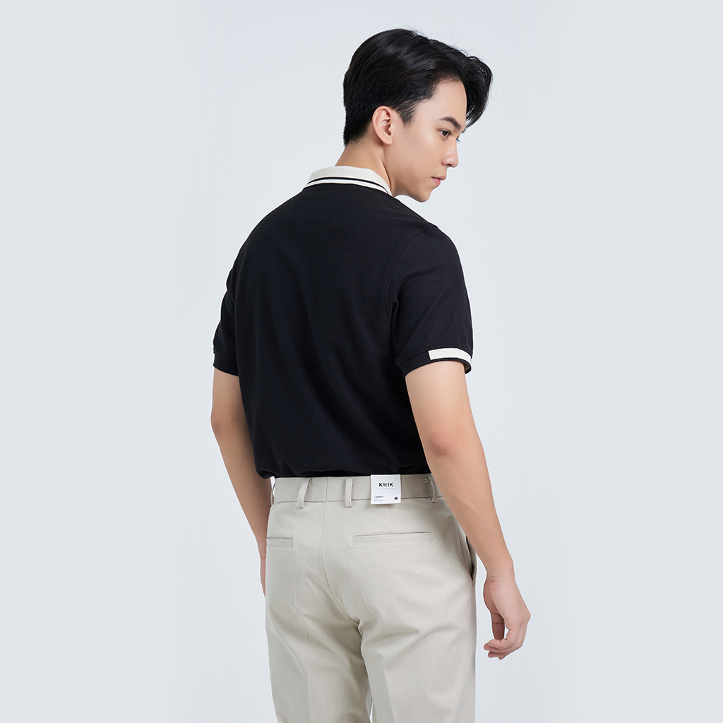 Áo Polo Nam KRIK Cổ Đức Chất Liệu Cotton Cao Cấp Form Fitted Ôm Vừa Vặn PL2021