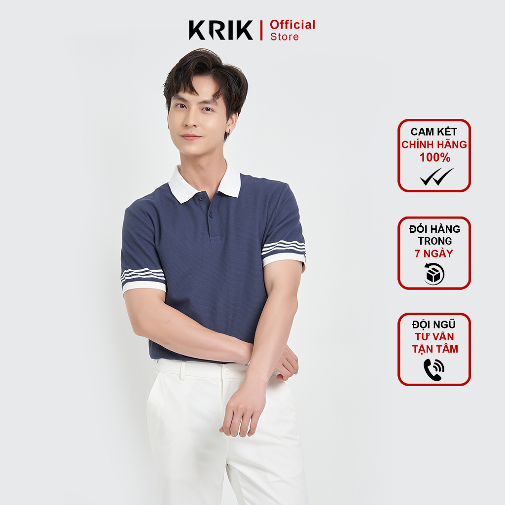 Áo Polo Nam KRIK Cổ Đức Chất Liệu Cotton Cao Cấp Form Regular Rộng Thoáng PL2020