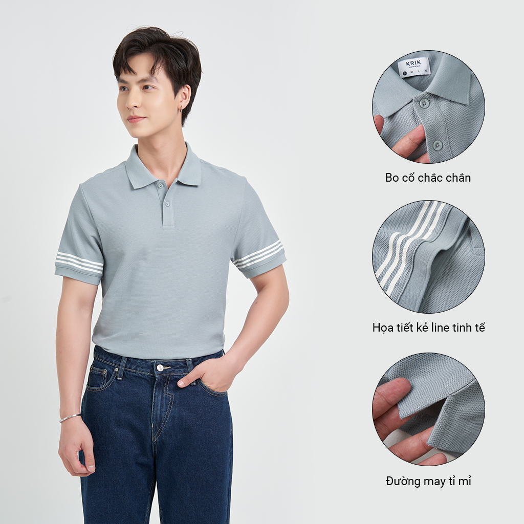 Áo Polo Nam KRIK Cổ Đức Chất Liệu Cotton Cao Cấp Form Regular Rộng Thoáng PL2020