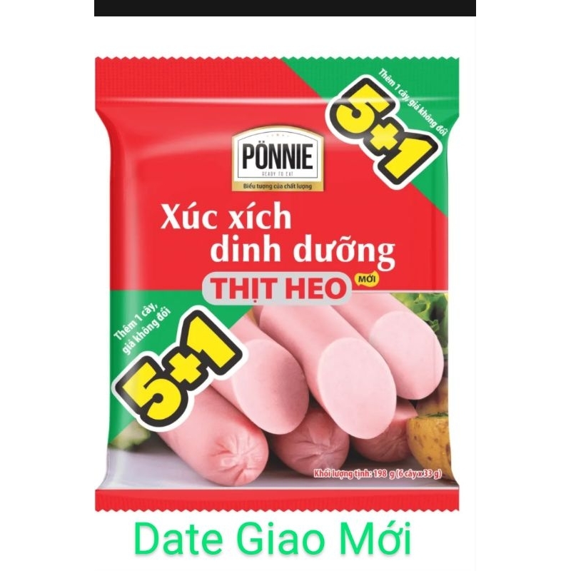 Combo 5 Bịch Xúc Xích Ponnie Cao Cấp  DATE MỚI