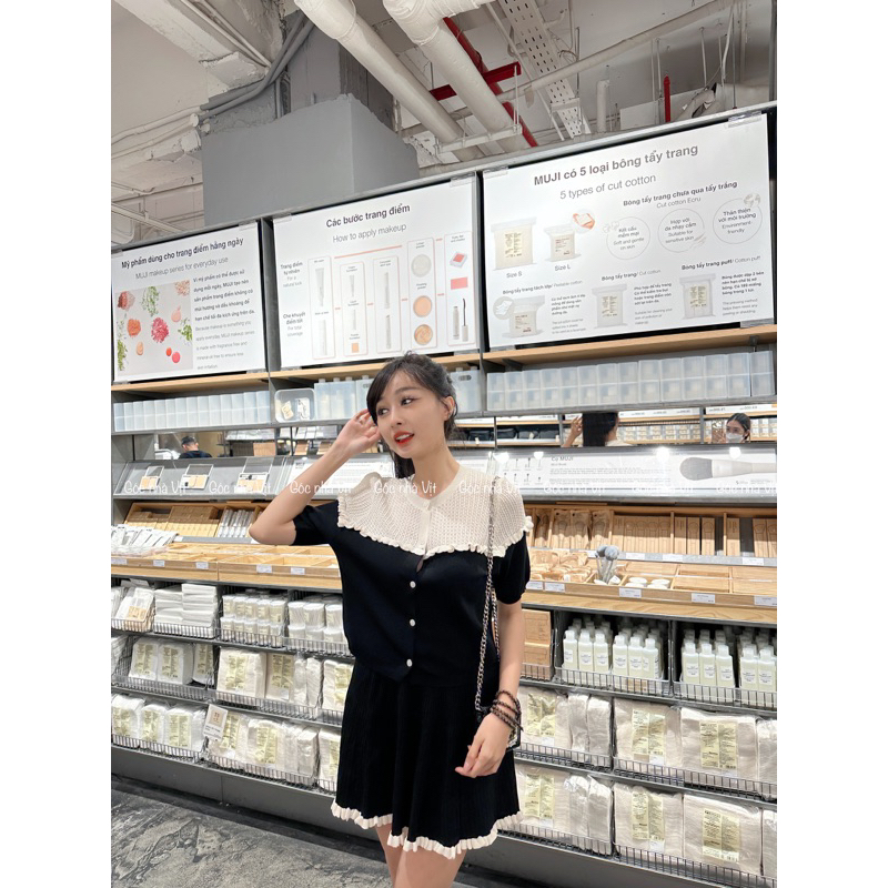 Set đồ tiểu thư chất len tăm xinh yêu