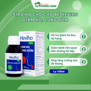Siro giảm ho cho bé heviho siro - giảm ho, long đờm