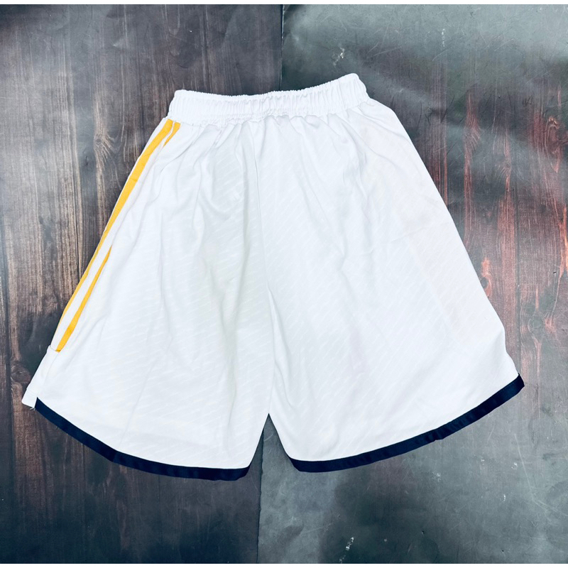 Quần đùi đá banh bản player cao cấp clb RealMadrid sân nhà 2023