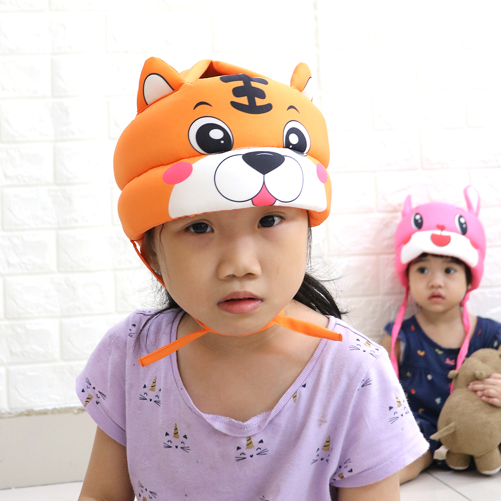 Mũ bảo vệ đầu cho bé tập đi - Mũ bảo hiểm cho bé hình Hổ con