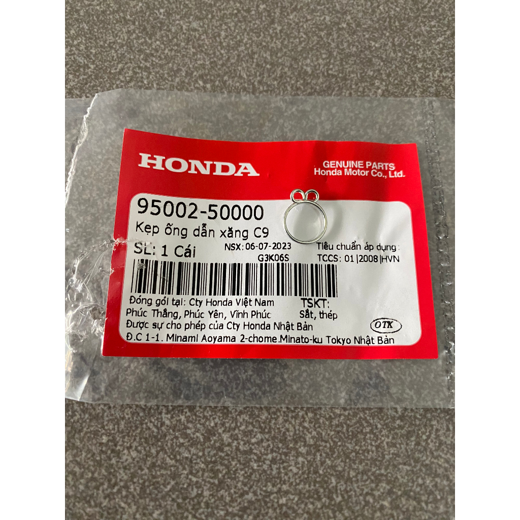 Kẹp ống thông hơi máy xe anpha bụng 100 RS100 9500250000