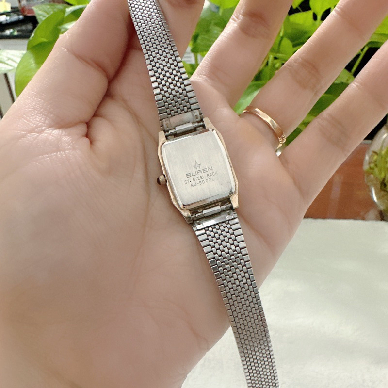 Đồng hồ nữ si nhật dáng tank hiệu Buren