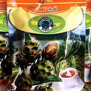 Trà atiso đà lạt túi lọc | thành phần 100% atiso | thực phẩm sạch, an toàn | gói 200g có 100 túi lọc.