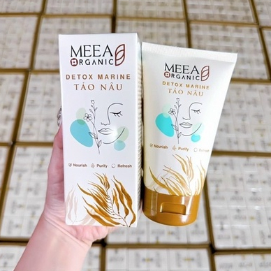 Sữa Rửa Mặt Tảo Nâu Detox Marine Và Sữa Rửa Mặt Mật Nhân Sâm 36 Vị Đông Y MEEA Làm Sạch Mặt, Đẹp Da