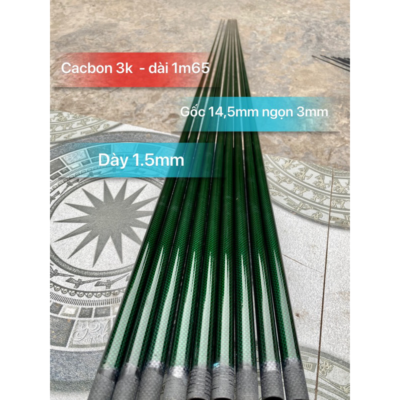 Cacbon vân 3k dài 1m25 - 1m4- 1m67 chất lượng cao