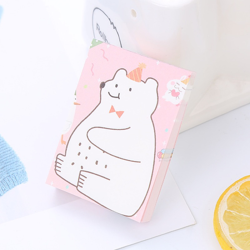 Giấy ghi chú nhiều hình cute, giấy note tập 100 tờ siêu đáng yêu cho học sinh