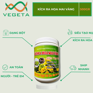 Phân bón kích ra hoa mai vàng - siêu lân 10-60-10+te - siêu tạo nụ - hũ 500gr - vegetashop - phân bón cuốc vàng