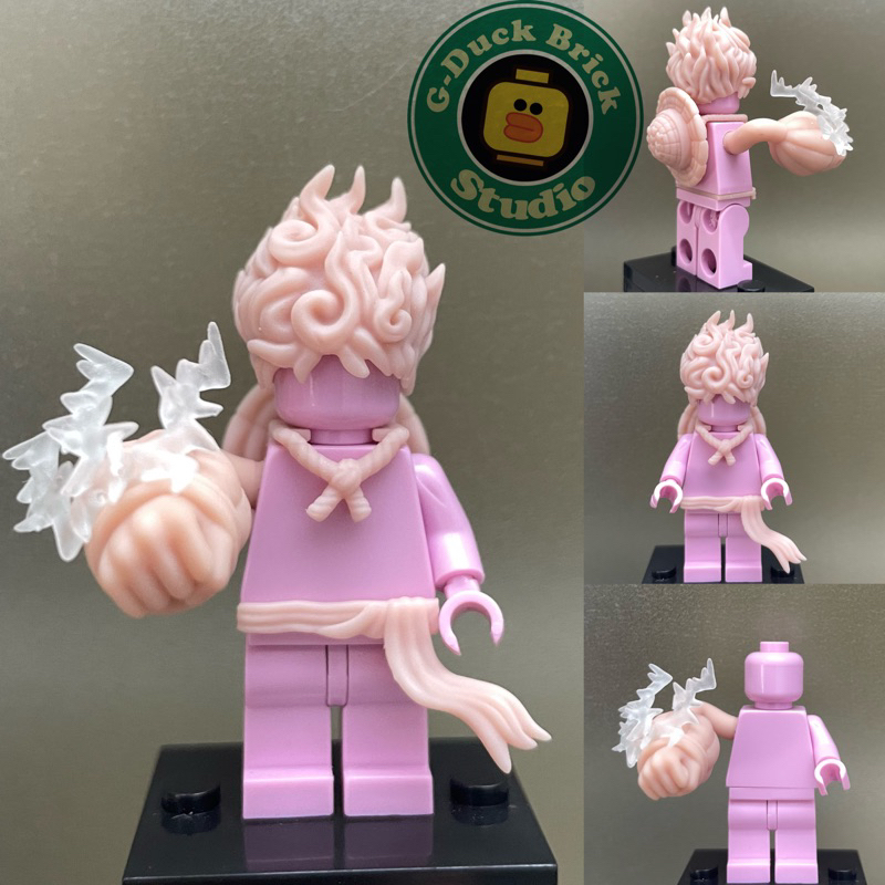 Custom minifigures: Phôi nhân vật luffy gear 5 ( anime đảo hải tặc onepiece)