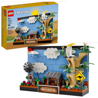 Lego creator 40651 australia postcard - bưu thiếp úc