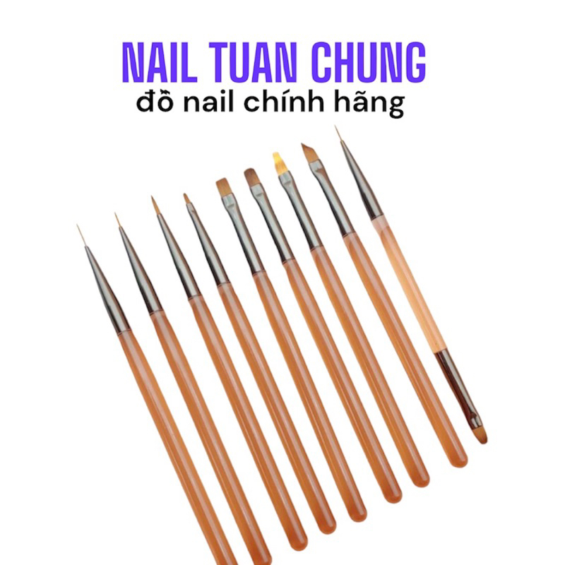 Bộ Cọ 9 Cây Làm Móng , Set Nail Brush
