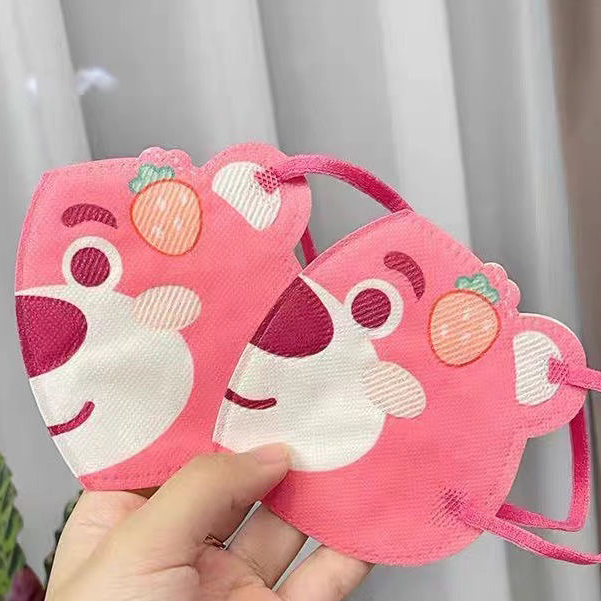 Khẩu trang Gấu Dâu Losto Set 10 Chiếc Dễ Thương Cho Bé Hot 2023