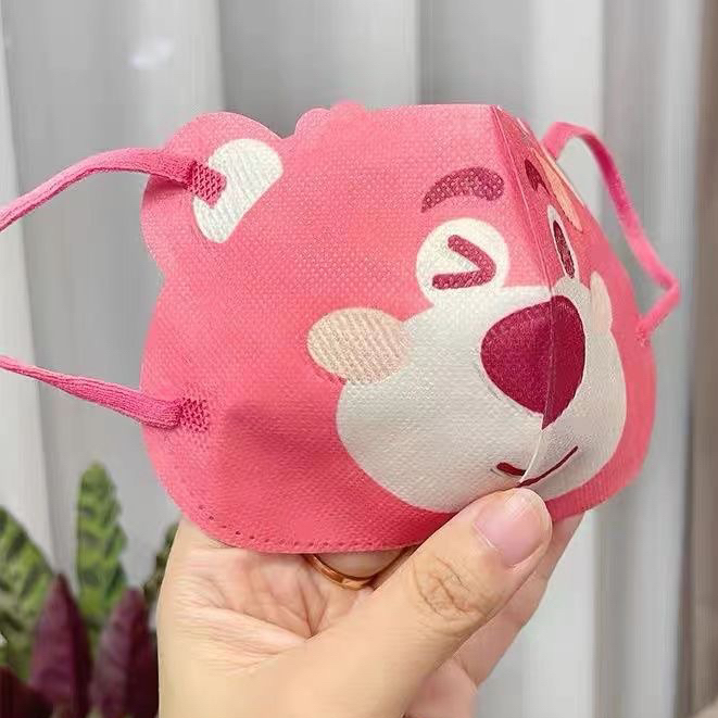 Khẩu trang Gấu Dâu Losto Set 10 Chiếc Dễ Thương Cho Bé Hot 2023