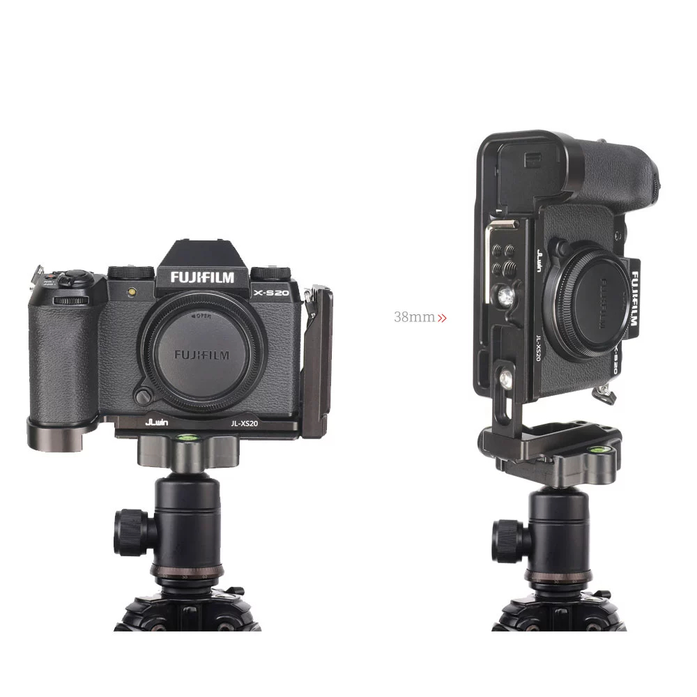 Fujifilm X-S20 XS20 | Khung quay dọc Lplate bracket báng tay cầm giá đỡ đế thép bảo vệ handcase Fujifilm X-S20 XS20