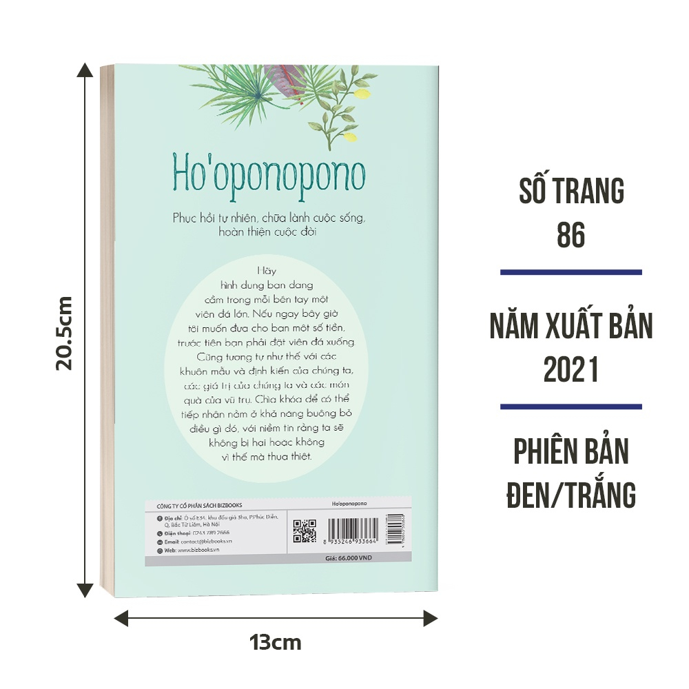 Ho’oponopono - Phục Hồi Tự Nhiên, Chữa Lành Cuộc Sống, Hoàn Thiện Cuộc Đời - Sách phát triển bản thân