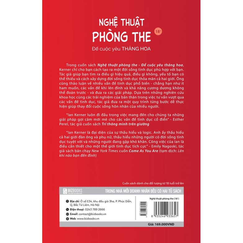 Sách - Nghệ Thuật Phòng The - Để Cuộc Yêu Thăng Hoa tái bản 2023