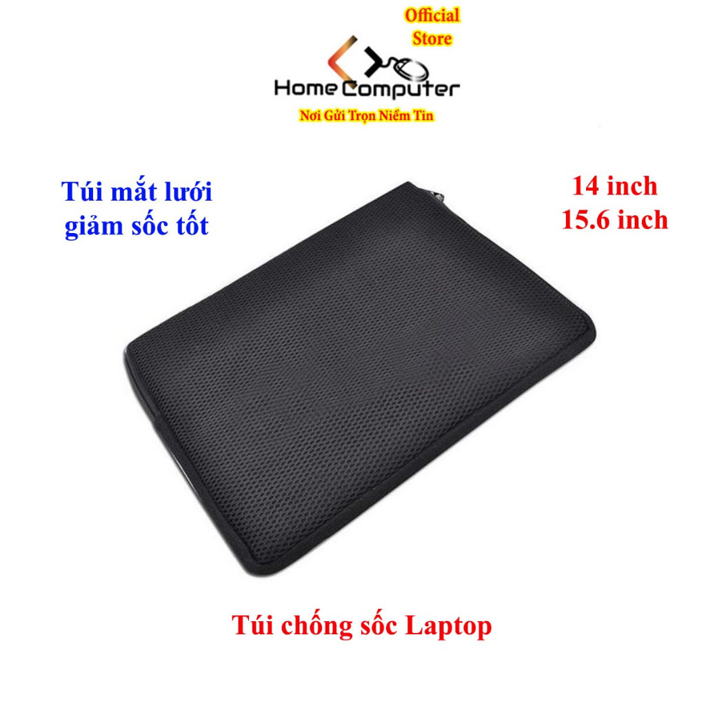 Túi Chống Sốc, Túi dựng giảm sốc laptop cỡ 14 inch, 15.6 inch hàng chất lượng