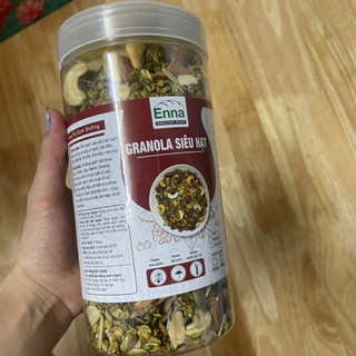 Granola siêu hạt 500g- ngũ cốc ăn kiêng giảm cân- Enna healthy food