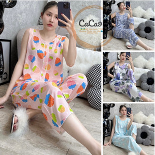  Đồ bộ tole bộ lanh mặc nhà Vnxk F21 thiết kế 8 tất sát nách ,mỏng nhẹ siêu mát. 