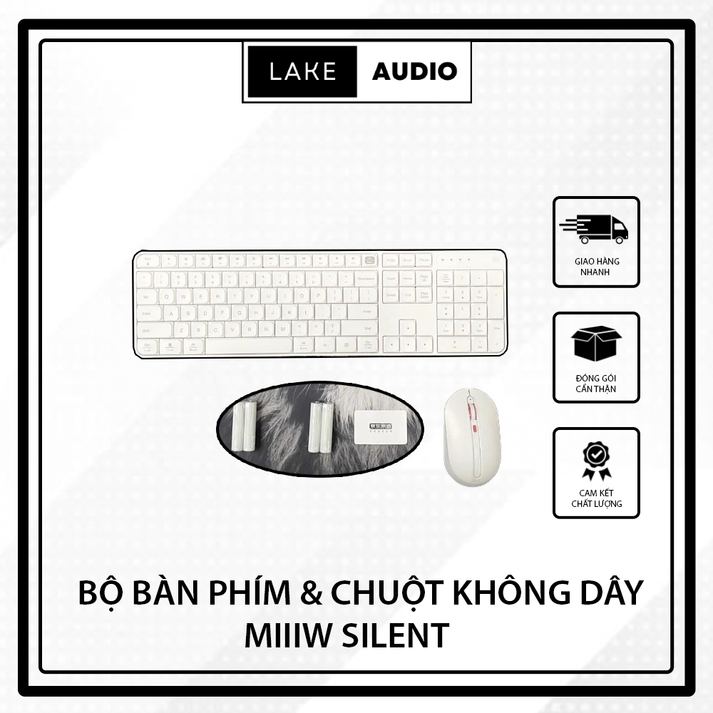 Bộ combo phím chuột không dây bluetooth MIIIW Silent - tiếng ồn thấp Model MWWC01 | BigBuy360 - bigbuy360.vn