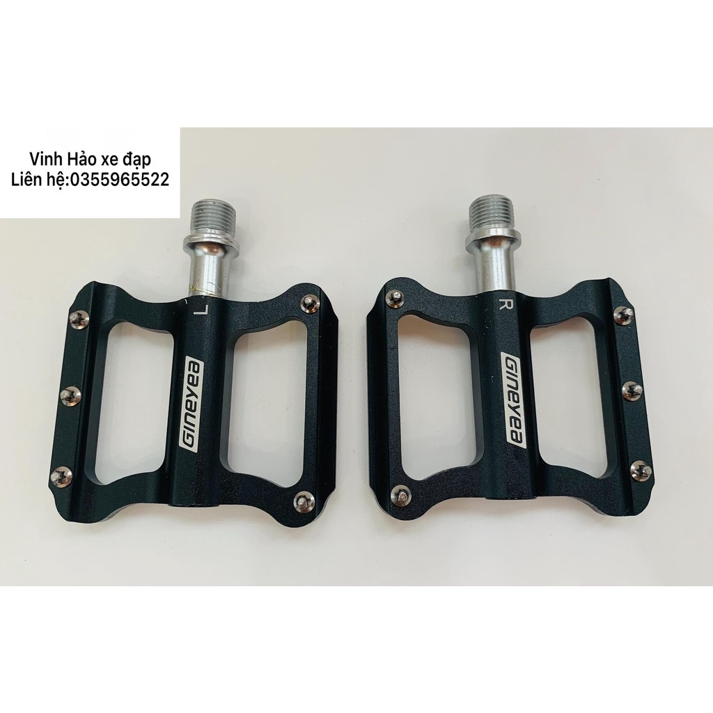 Pedal/ Pê đan xe đạp thể thao MTB, Road Gineyea, 2 bạc đạn, siêu trơn tru, siêu êm