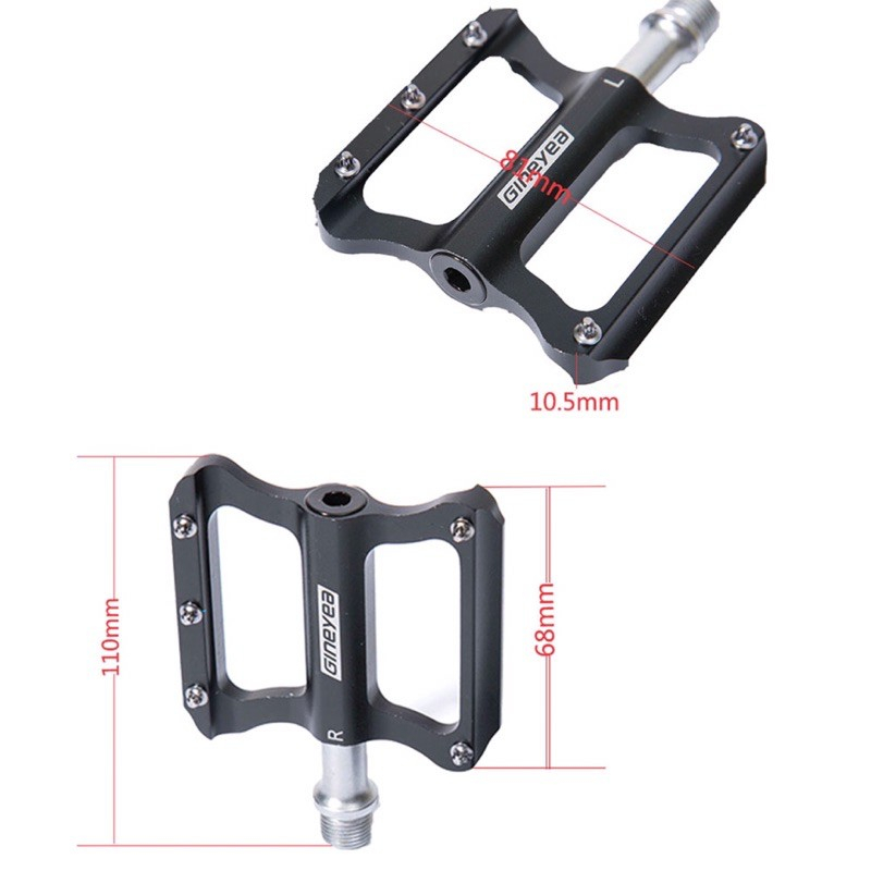 Pedal/ Pê đan xe đạp thể thao MTB, Road Gineyea, 2 bạc đạn, siêu trơn tru, siêu êm