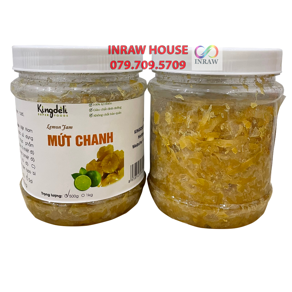 Mứt Chanh Vàng Cắt Sợi Làm Nhân Bánh Trung Thu (1kg / 500gr)