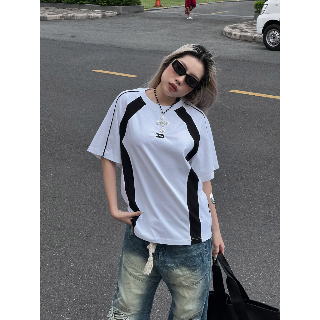 Áo thun phối Dy2k Local Brand Unisex Devotus Premium 100% Cotton form Oversize Fullbox - Thêu logo