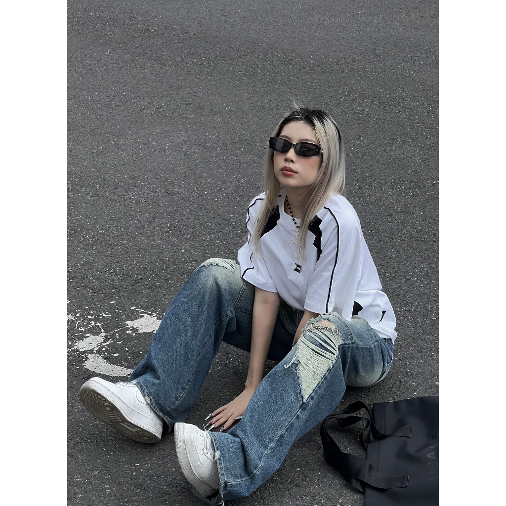 Áo thun phối Dy2k Local Brand Unisex Devotus Premium 100% Cotton form Oversize Fullbox - Thêu logo