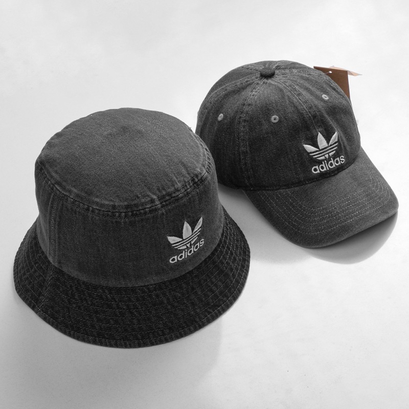 Mũ bucket Meowist Black Wash Jeans, nón bucket logo das vành tròn cụp vải jeans đen form unisex, nón lưỡi trai hàn quốc