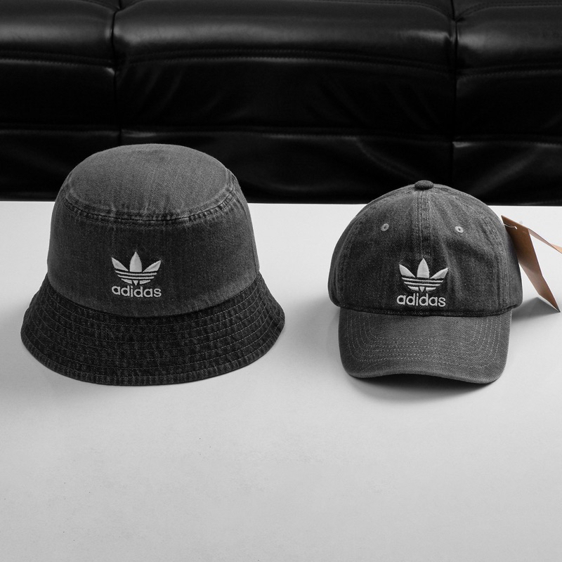 Mũ lưỡi trai Meowist Black Wash Jean, nón Cap logo das vành tròn cụp vải jeans đen form unisex, nón lưỡi trai hàn quốc