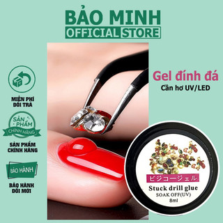 Gel đính đá Stuck Drill 8ml - Gel gắn đá , gắn charm nail rất chắc cho dân làm móng tay nail