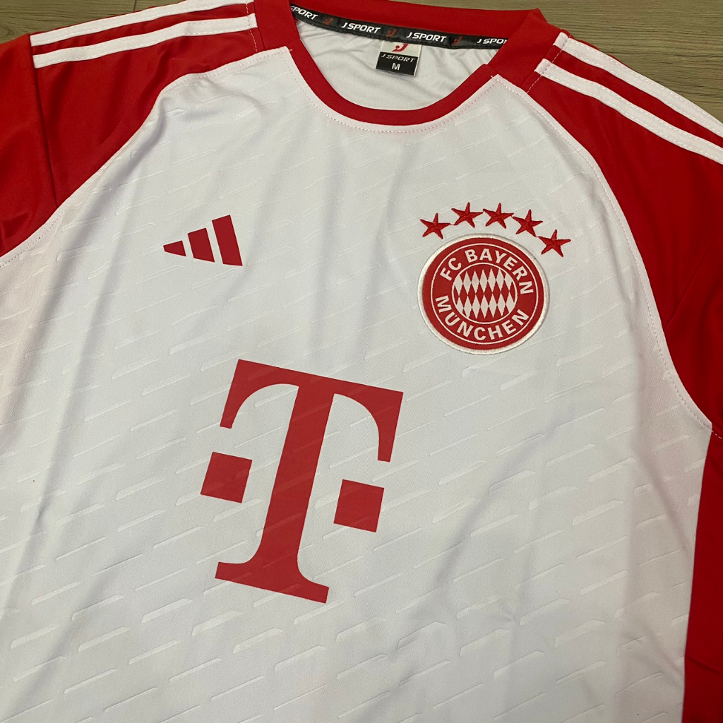 Bộ quần áo bóng đá Bayern trắng 2024 in tên Harry Kane - số 9