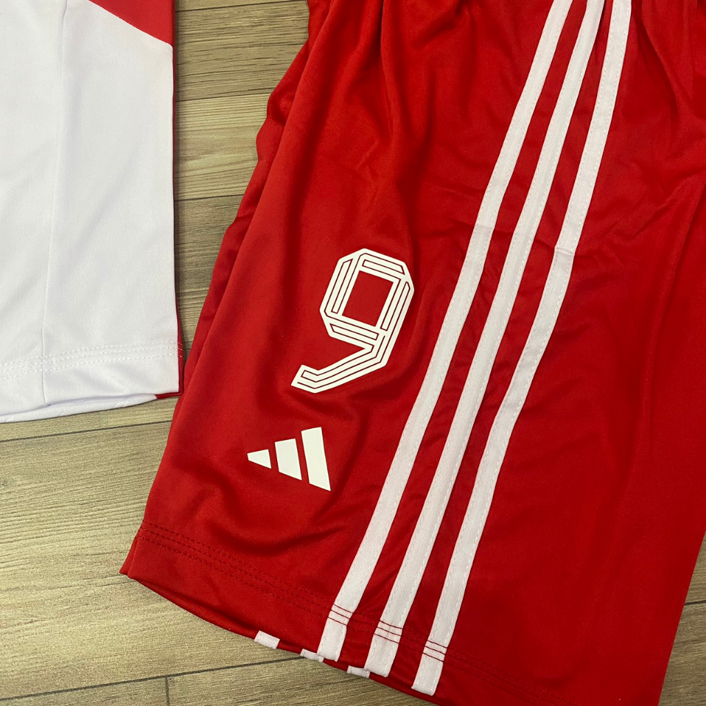 Bộ quần áo bóng đá Bayern trắng 2024 in tên Harry Kane - số 9