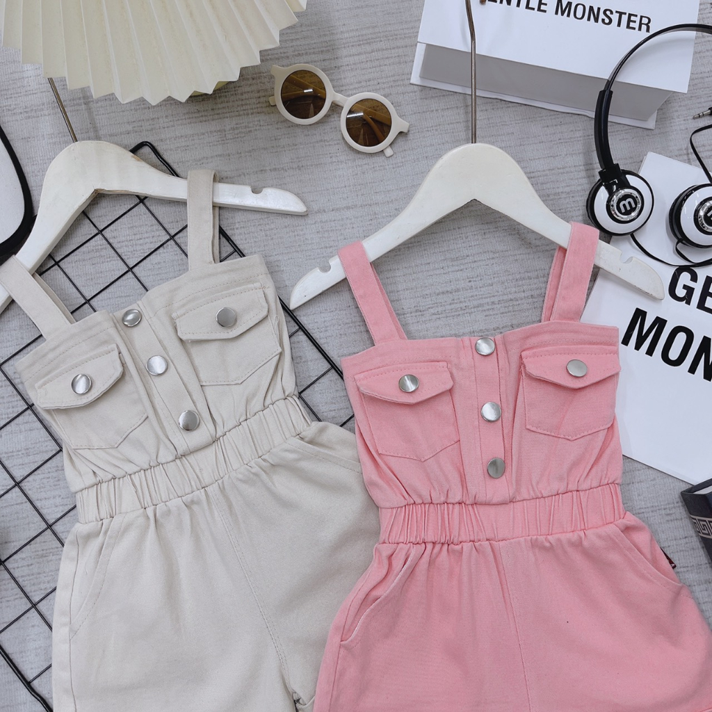 Quần áo bé gái, jum 2 dây cho bé gái size 7 - 18kg
