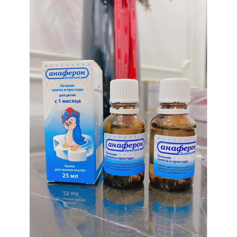 Tăng đề kháng Nga Annaferon chim cánh cụt dạng viên và siro.