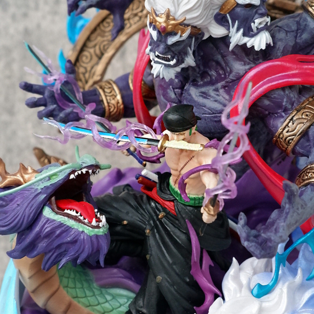 Mô hình One Piece Luffy Store Rozo vua địa ngục cao 21 cm, mô hình nhân vật anime vua hải tặc, figure trang trí decor