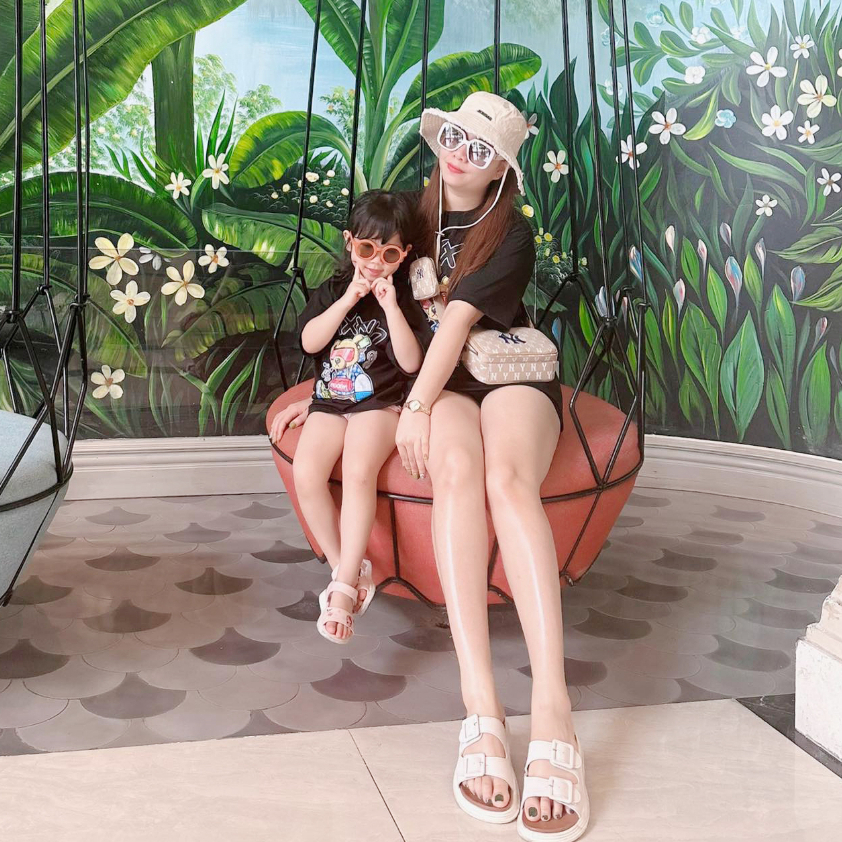 Áo thun gia đình áo trẻ em áo mẹ và bé TEDY2 đáng yêu chất cotton cao cấp đi chơi đi biển du lịch phom unisex