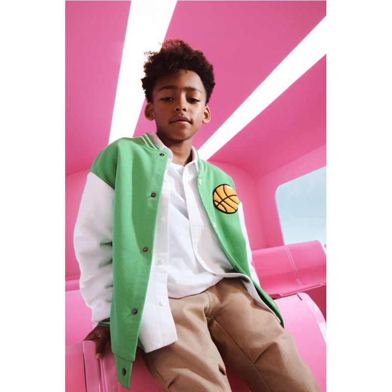 Áo khoác bóng chày bé lớn HM auth