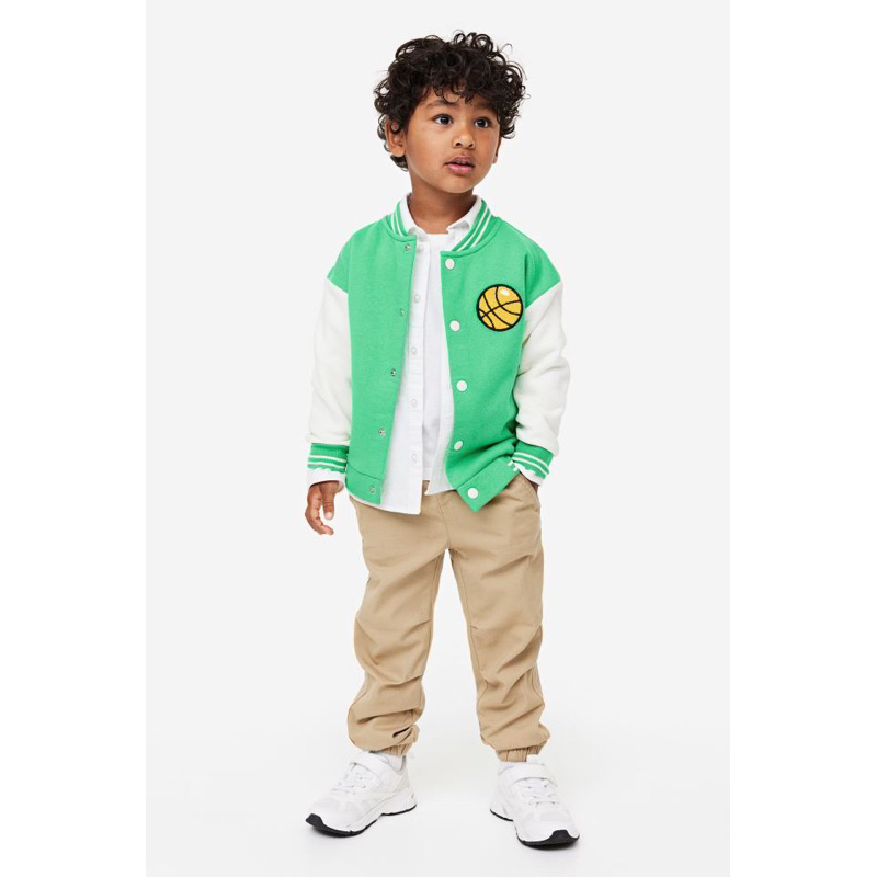 Áo khoác bóng chày bé lớn HM auth