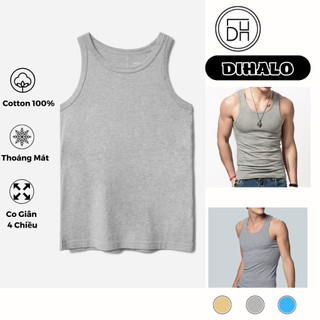Áo ba lỗ nam, áo lót ba lỗ nam DIHALO cotton co giãn 4 chiều