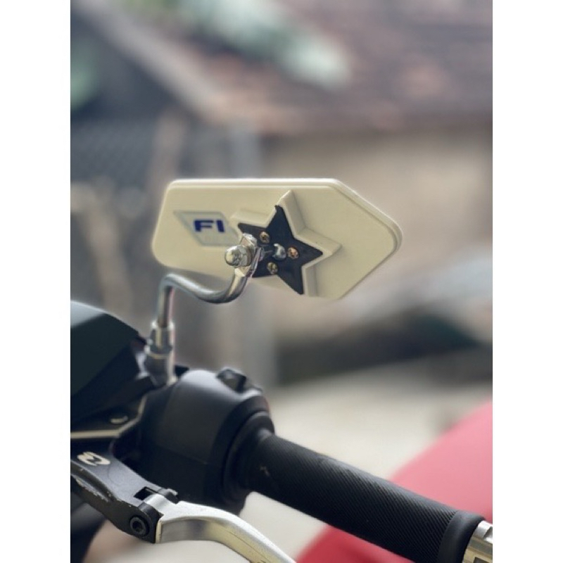Gương thời trang Fi ngôi sao 5 cánh chân 10 ly thuận inox