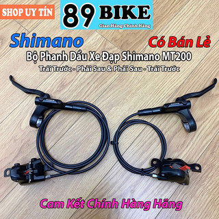   Hàng Chính Hãng  Bộ phanh dầu Xe Đạp Shimano Mt200 