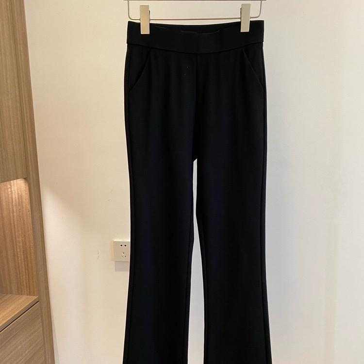 Quần ống loe có túi legging cotton nữ lưng cao co dãn / hách chân tôn dáng