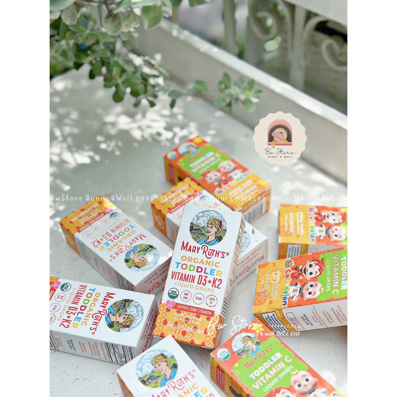 Vitamin D3K2 Hữu Cơ Mary Ruth's dạng Xịt / dạng Giọt cho bé - Hàng Air Mỹ