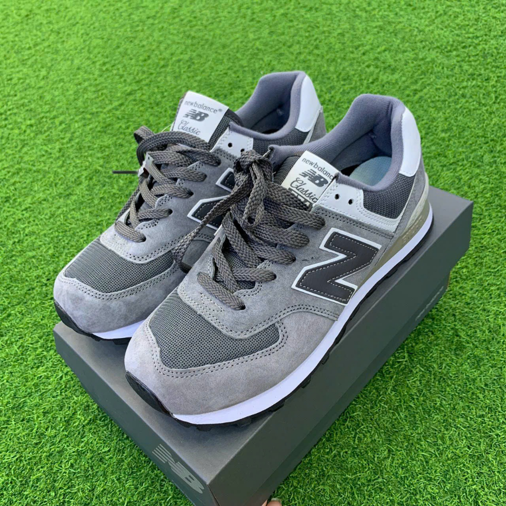 Giày thể thao NB 574 xám đen bản mới 2023-Full box